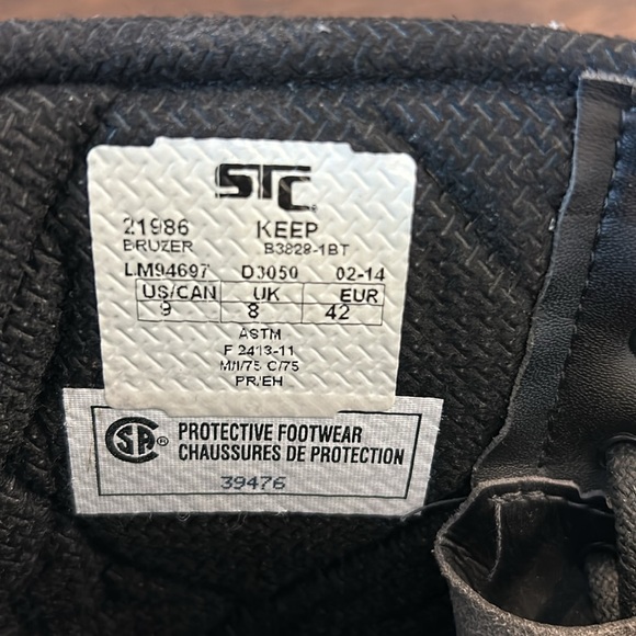 STC steel toe work construction boots - Picture 9 of 10